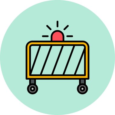 çit ağ simgesi basit vektör çizimi