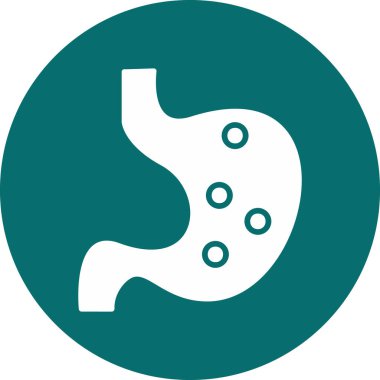 Mide ikonu. Web basit illüstrasyonu