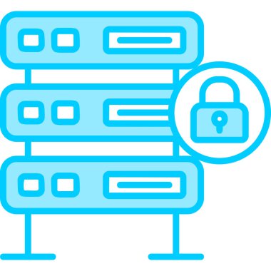 Sunucu. Web simgesi basit illüstrasyon