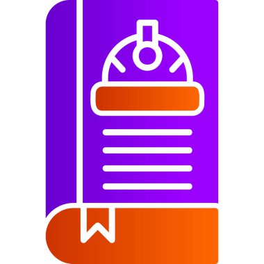 Kitap simgesi, modern tasarım illüstrasyonu