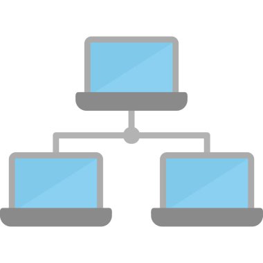 Bilgisayar. Web simgesi basit illüstrasyon