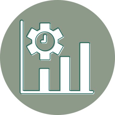 Üretkenlik modern simgesi, vektör illüstrasyonu 