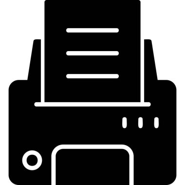 Yazıcı simgesi vektör illüstrasyonu