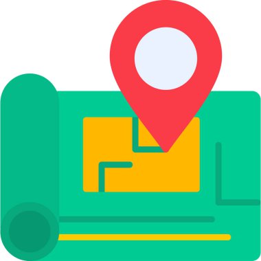 GPS gezinti simgesi çiziminin izini sür 