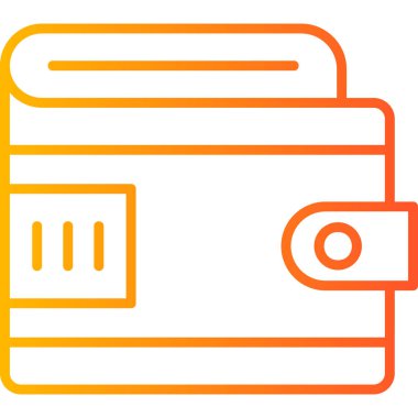 Cüzdan. Web simgesi basit illüstrasyon