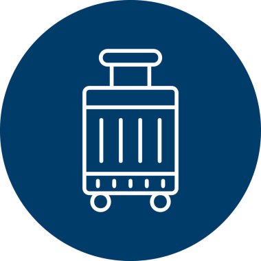 Çanta. Web simgesi vektör illüstrasyonu