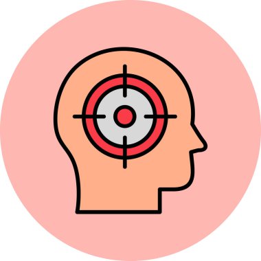 hedef simge vektör illüstrasyonu