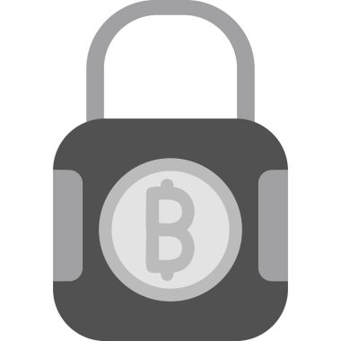 Ödenmiş kilit modern simge, vektör illüstrasyonu