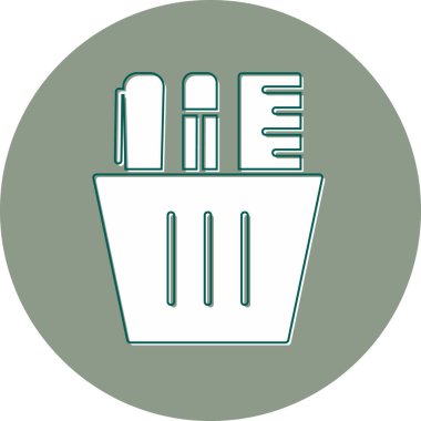 kırtasiye web simgesi basit tasarım