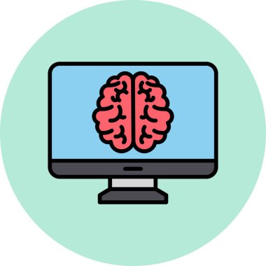 bilgisayar web simgesi basit illüstrasyon