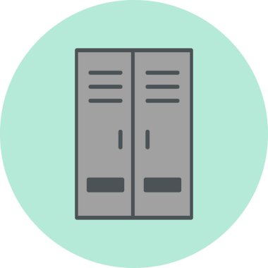 Dolapta. Web simgesi basit tasarım