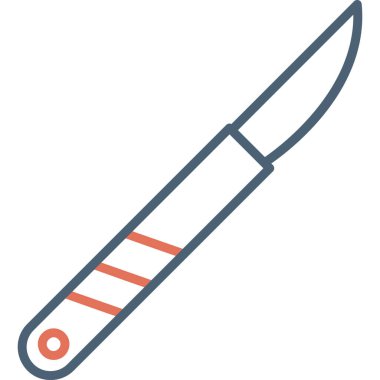 Surgical knife tool icon. vector illustration