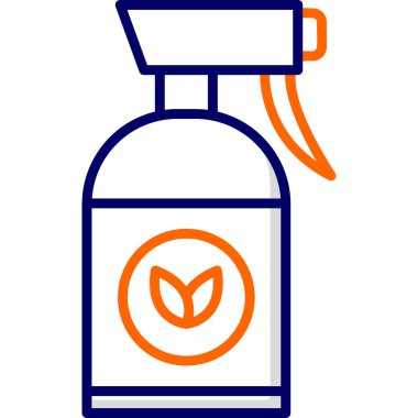 Bitki spreyi şişesi, grafik çizimi  