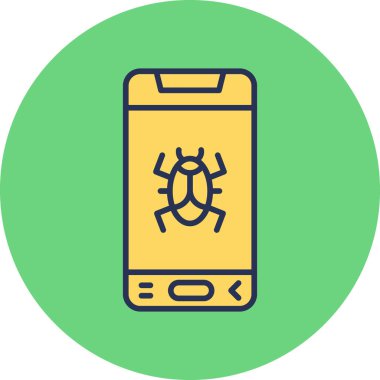 Virus Detective icon modern vector illustration