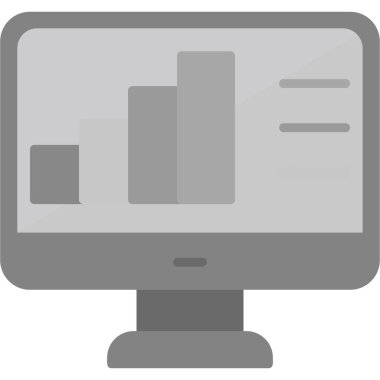 veri analiz grafiği. Basit web illüstrasyonu