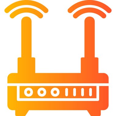 Wifi Router modern vector icon illustration