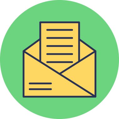 Posta simgesinin vektör illüstrasyonu