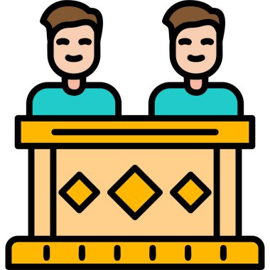 Coworkers icon modern vector illustration