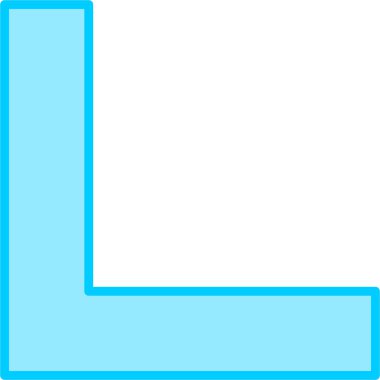 Tek bir sembol simgesinin vektör çizimi