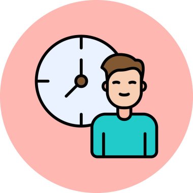 Work Hours icon modern vector illustration