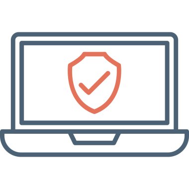 Bilgisayar. Web simgesi basit illüstrasyon