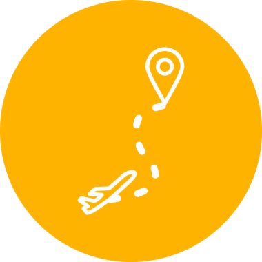 Route modern vector icon illustration