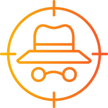 hedef simge vektör illüstrasyonu