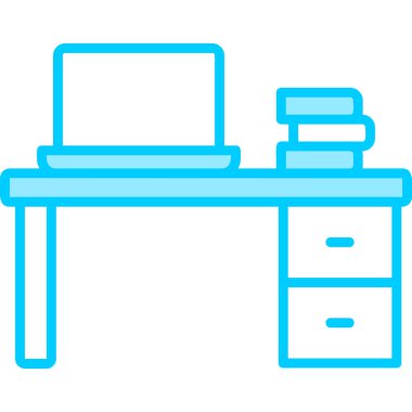 Masa. Web simgesi basit illüstrasyon