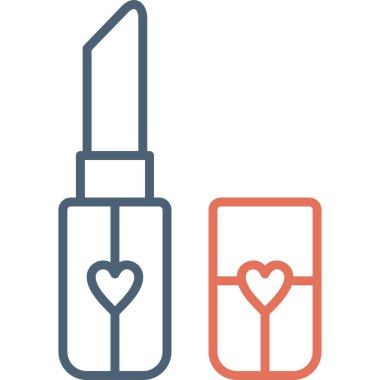 ruj simgesi vektör çizimi