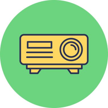 Projector web icon vector illustration