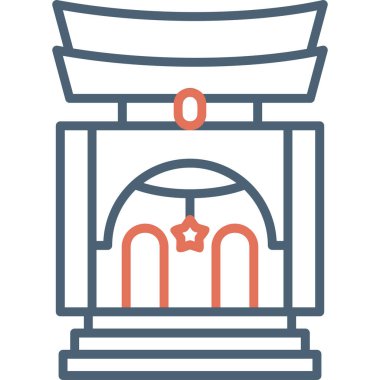 Bina. Web simgesi basit tasarım