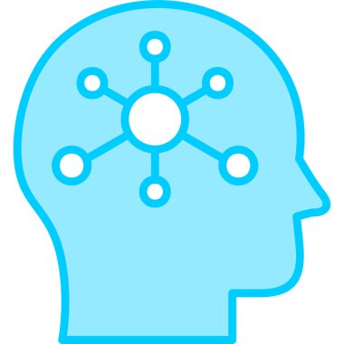 Psikoloji modern simge, vektör illüstrasyonu