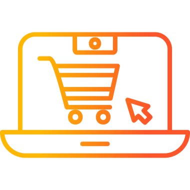 Online Shopping web icon, vector illustration