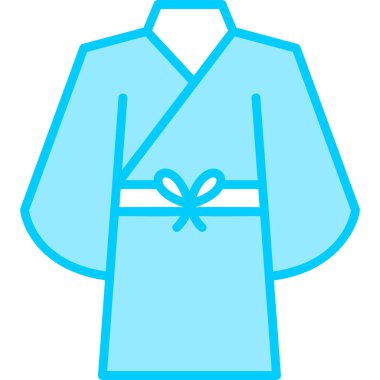 Yukata. Web simgesi vektör illüstrasyonu 