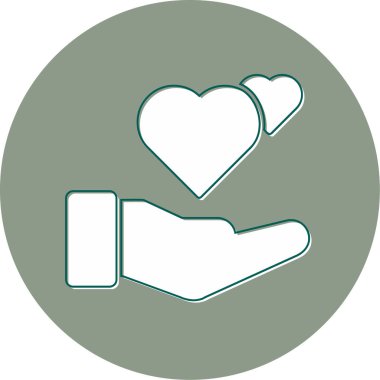 İyi niyet. Web simgesi vektör illüstrasyonu