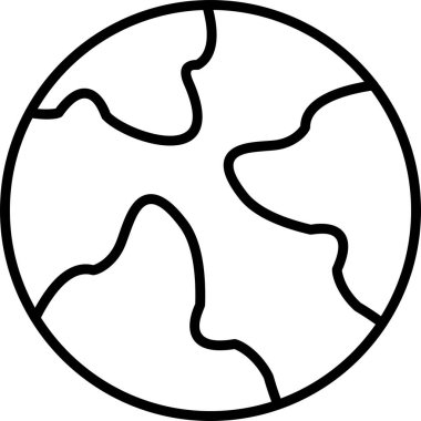 Toprak. Web simgesi basit illüstrasyon