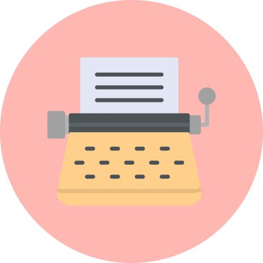 Edebiyat web simgesi vektör illüstrasyonu