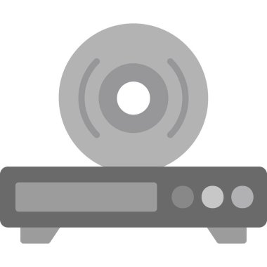 CD Oynatıcı modern simge vektör illüstrasyonu