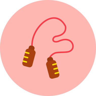 İp simgesi vektör illüstrasyonu atlanıyor