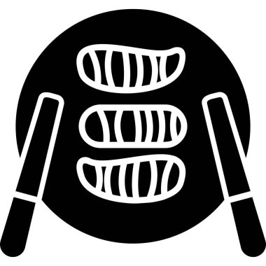 Suşi modern simge vektör çizimi