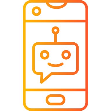 Konuş. Web simgesi basit illüstrasyon