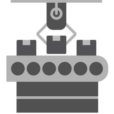 Üretim web simgesi vektör illüstrasyonu