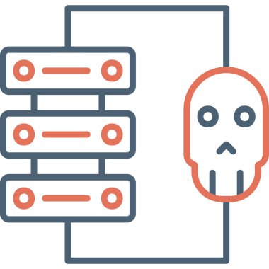 Modern simge, vektör illüstrasyonu hackleniyor