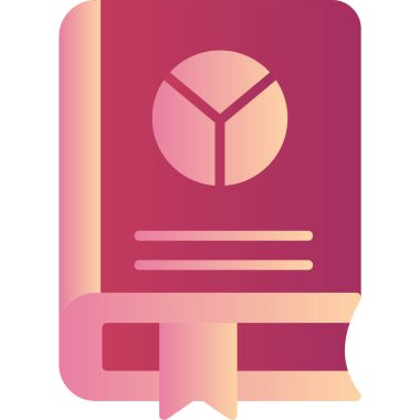 Kitap simgesi, modern tasarım illüstrasyonu