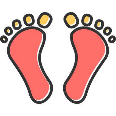 Digital Footprint. web icon simple design