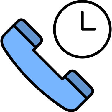 Çağrı bekleme modern simge vektör çizimi