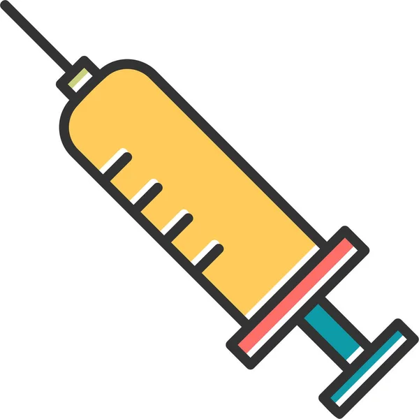 注射器Web图标简单说明 — 图库矢量图片