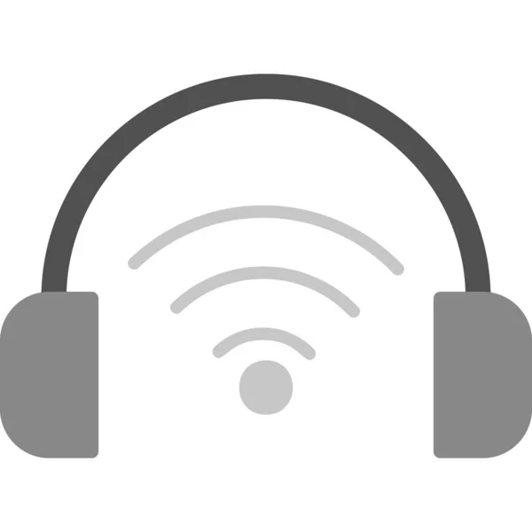 Podcast Línea Icono Web Diseño Simple — Vector de stock