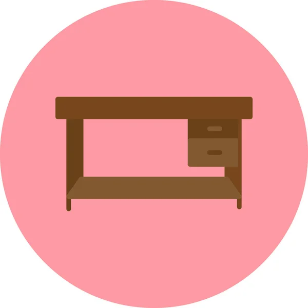 Desk Web Icon Simple Illustration —  Vetores de Stock