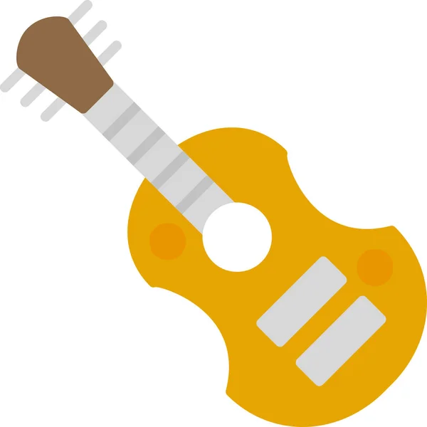 Guitar Web Icon Simple Illustration — Stock Vector